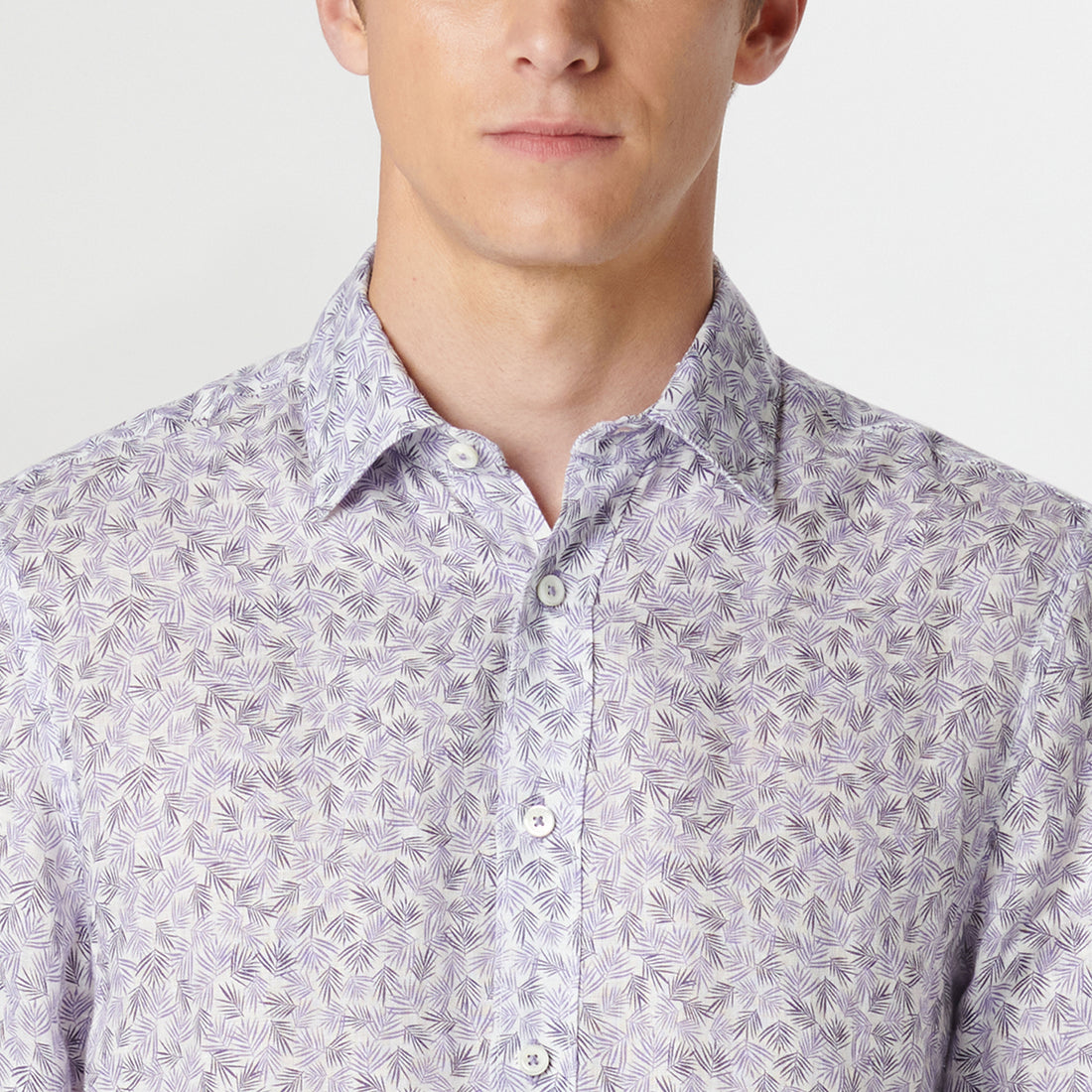 Julian Leaf Print Shirt