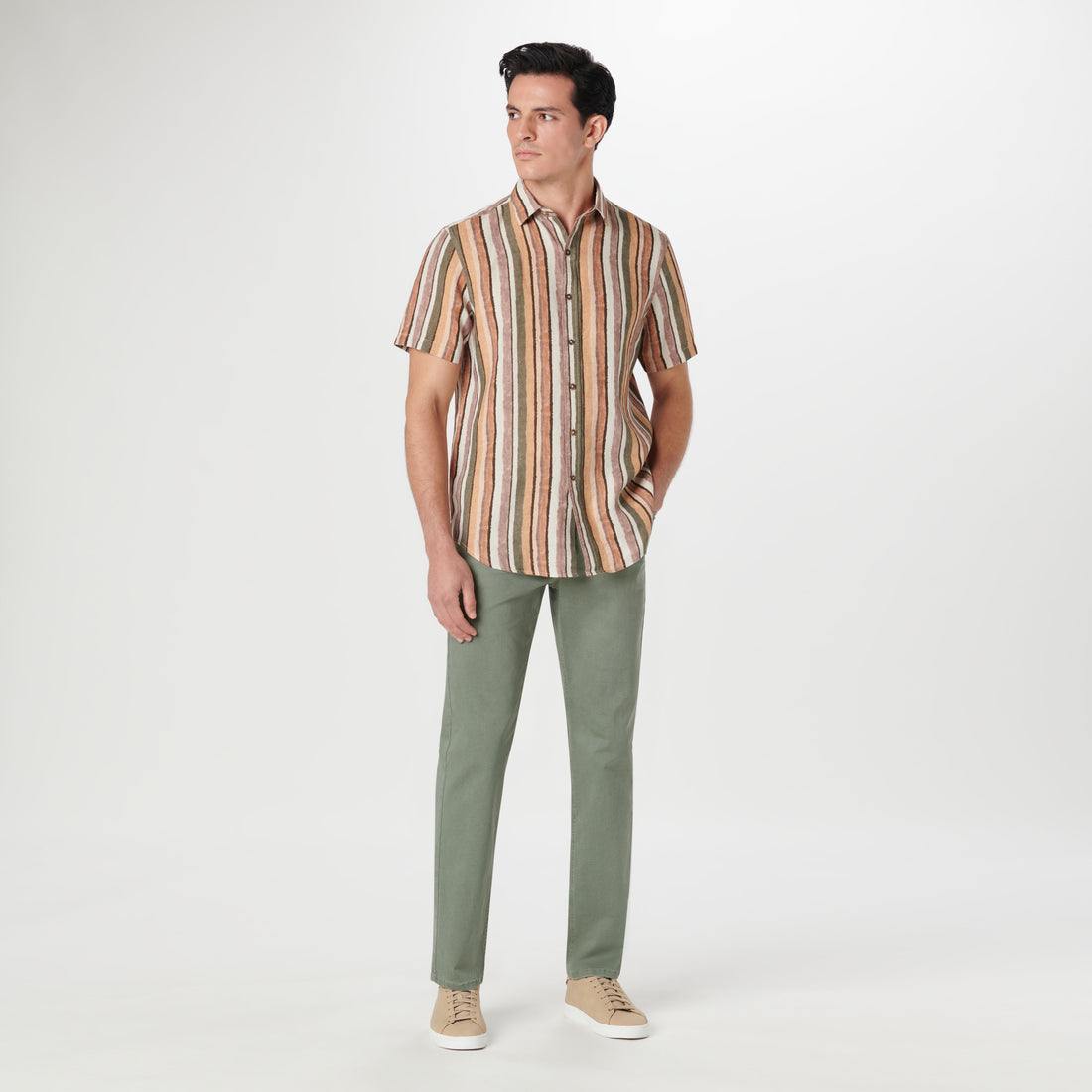 Orson Painted Stripe Short Sleeve Shirt