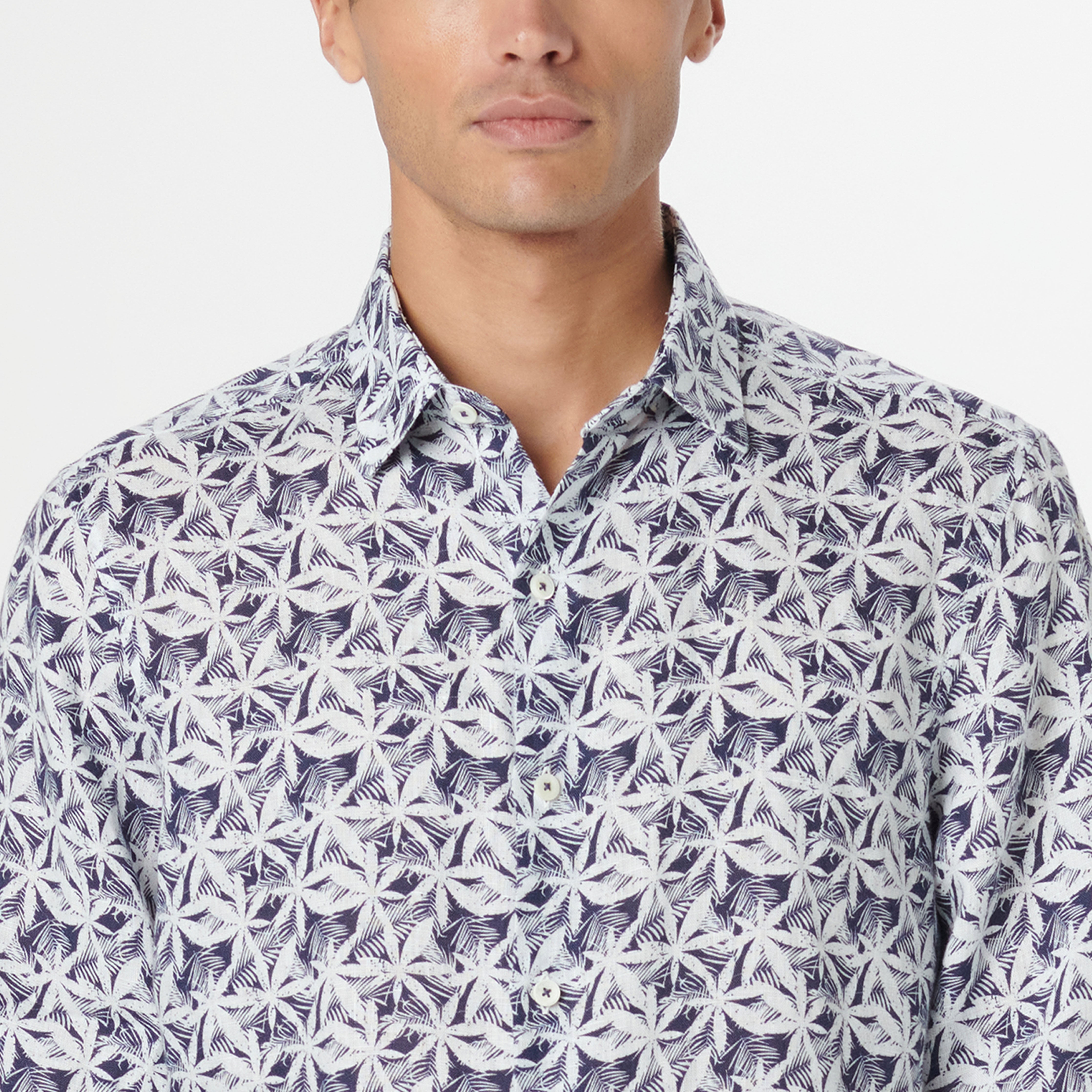 Julian Leaf Print Shirt