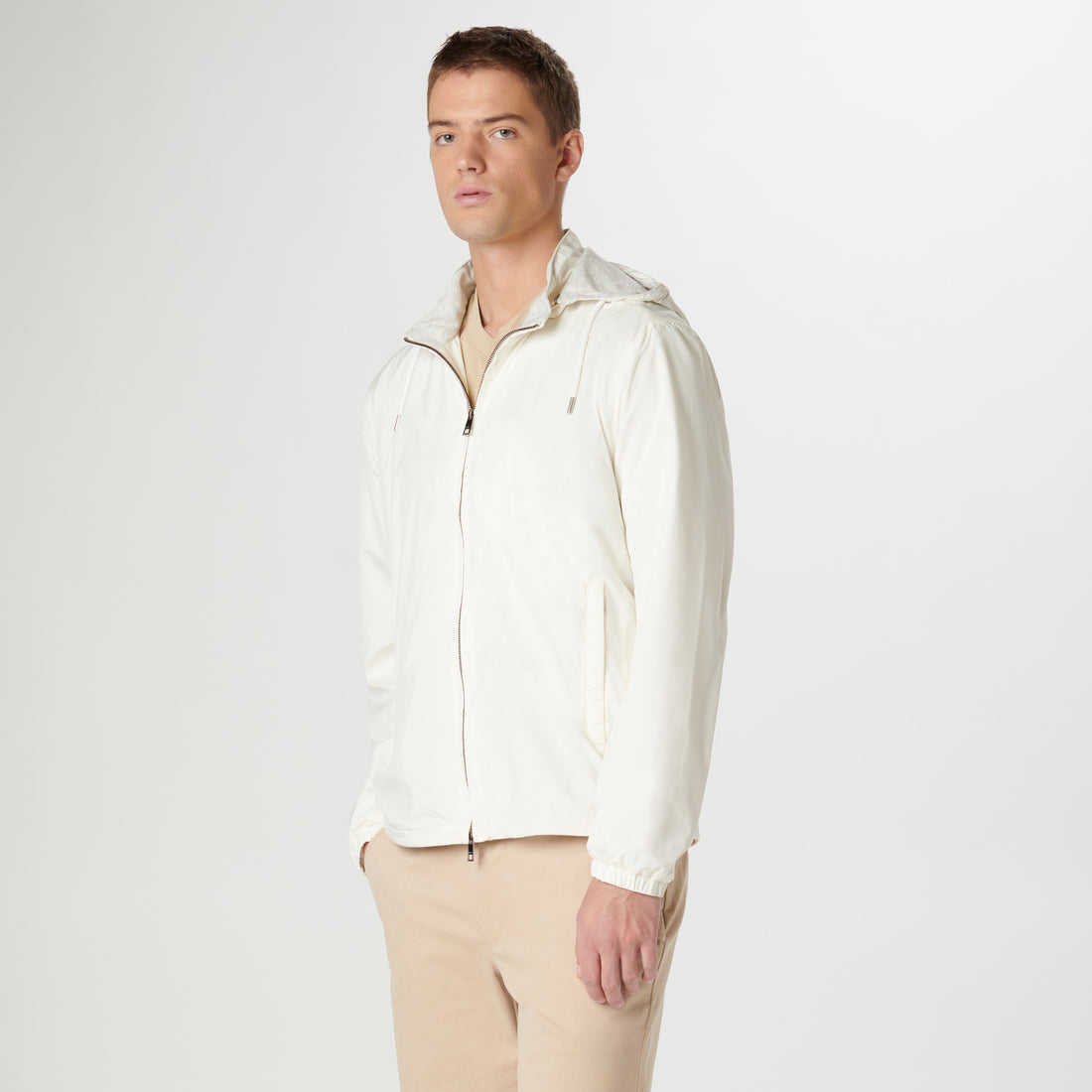 Windbreaker with Detachable Hood