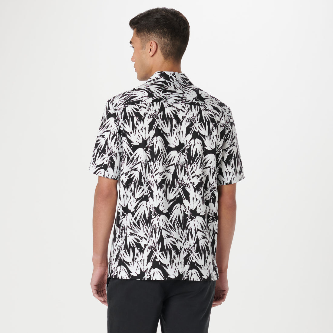 Cole Leaf Print OoohCotton Camp Shirt