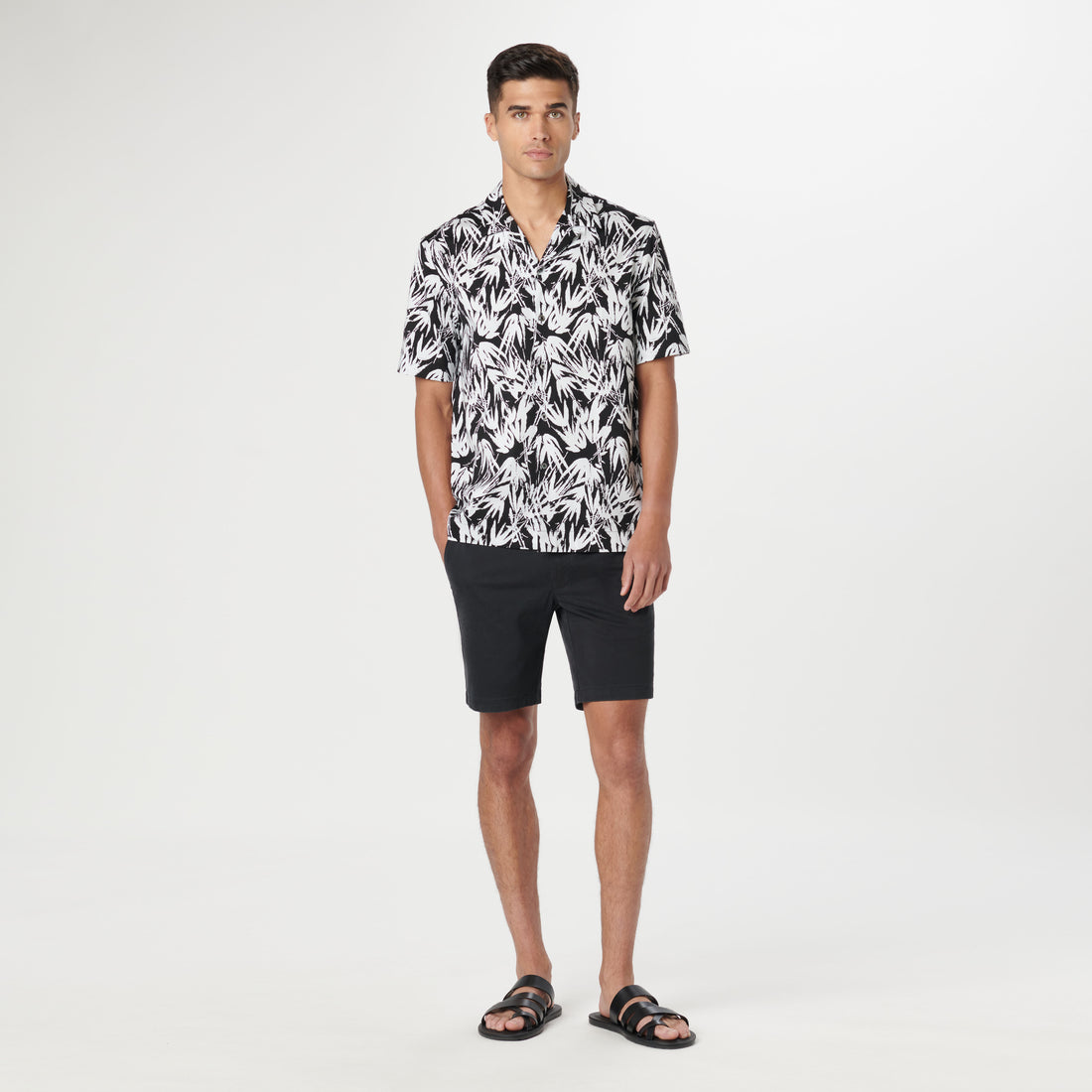 Cole Leaf Print OoohCotton Camp Shirt