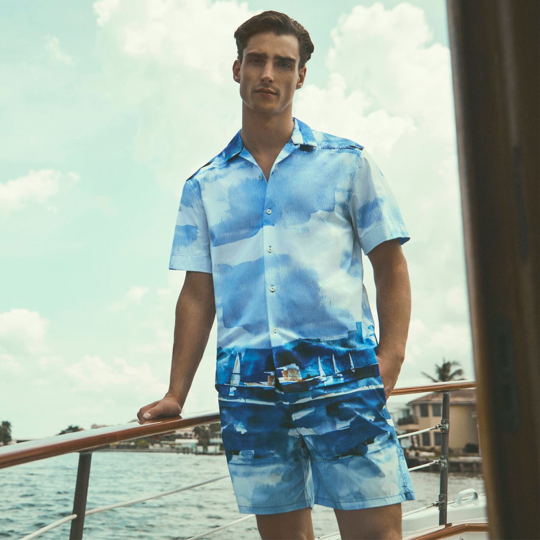 Cosmo Sailboat Swim Trunks