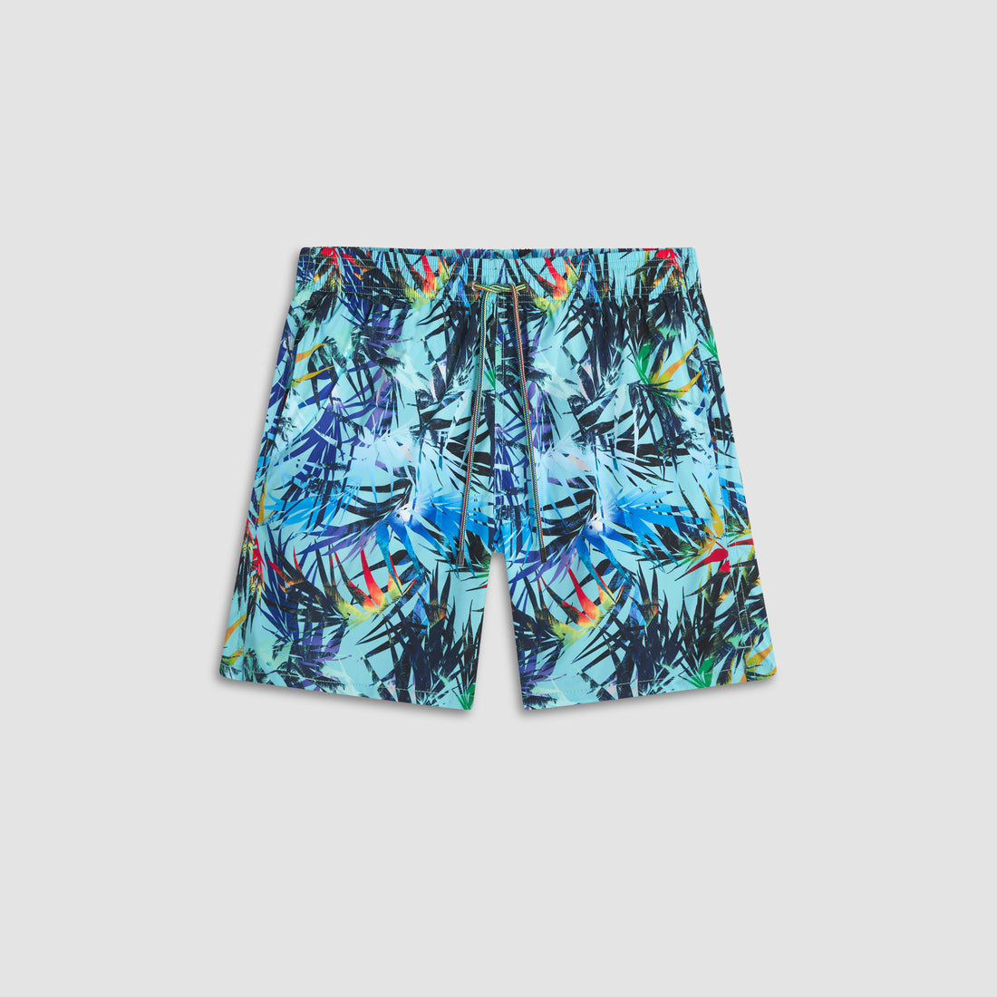 Cosmo Leaf Print Swim Trunks