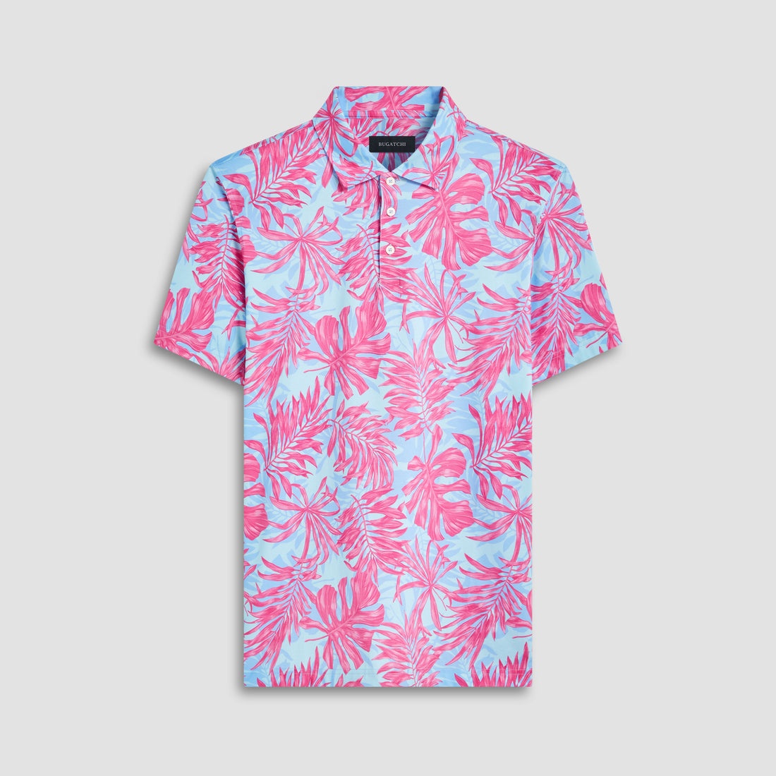 Victor Leaf Print OoohCotton Polo