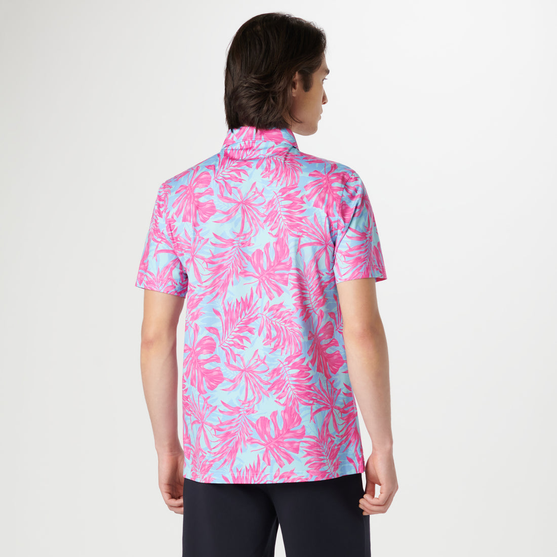 Victor Leaf Print OoohCotton Polo