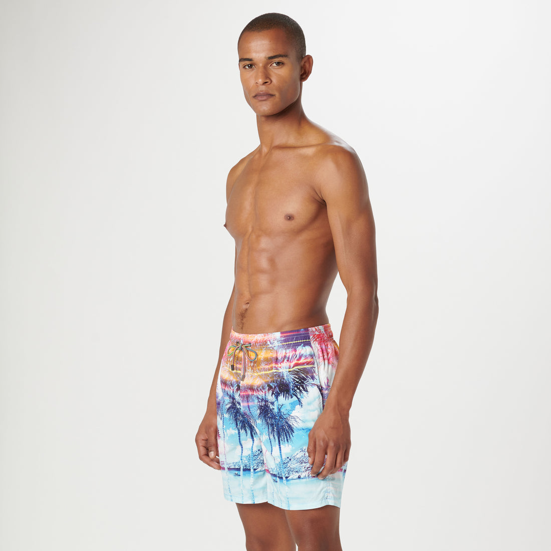 Cosmo Tropical Photoprint Swim Trunks