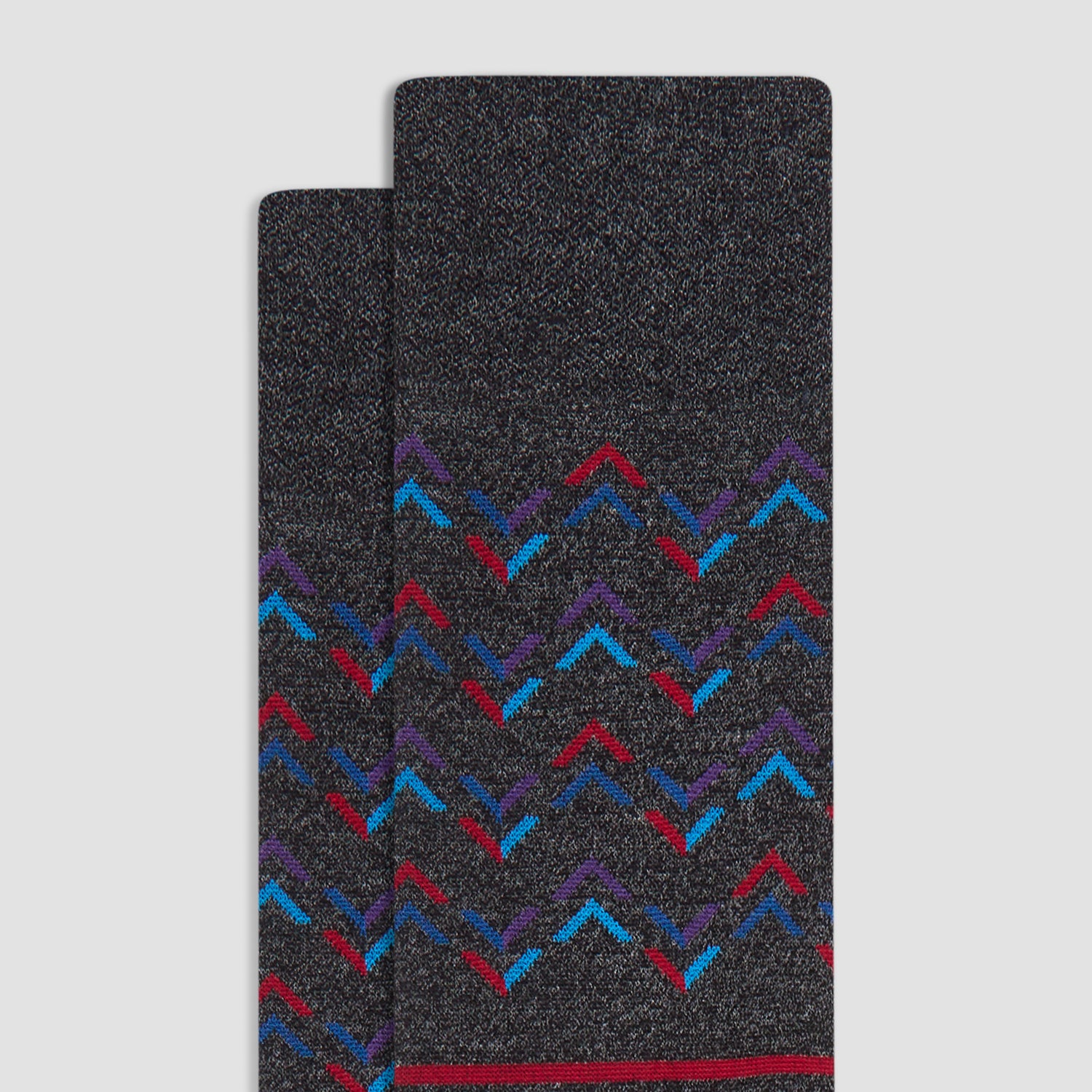 Chevron Stripe Mid-Calf Socks