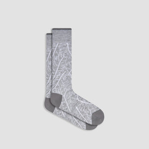 Leaf Pattern Mid-Calf Socks