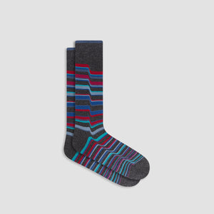 Ribbon Stripe Mid-Calf Socks