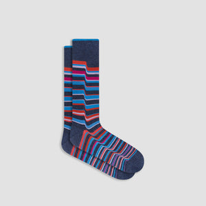 Ribbon Stripe Mid-Calf Socks