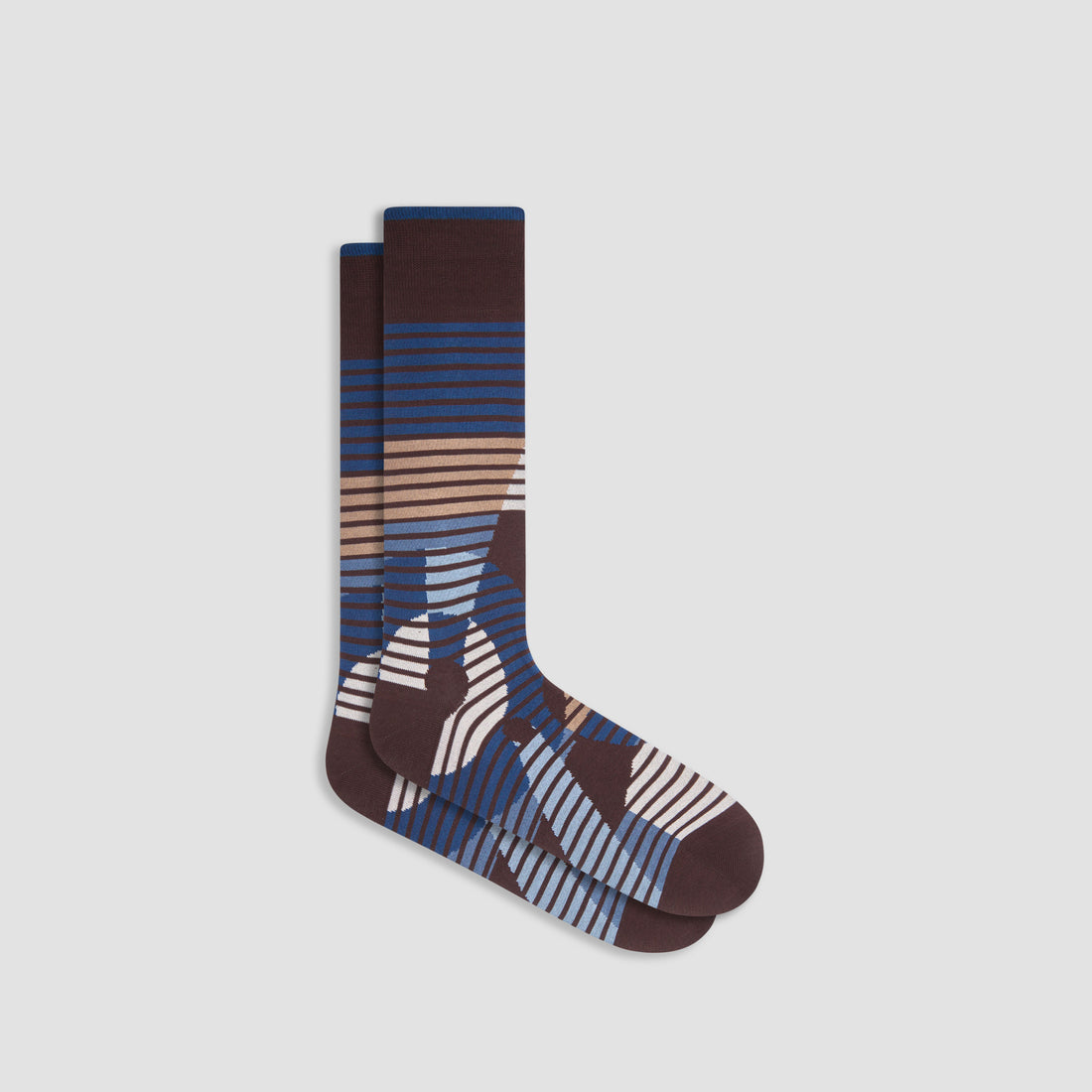 Striped Abstract Mid-Calf Socks