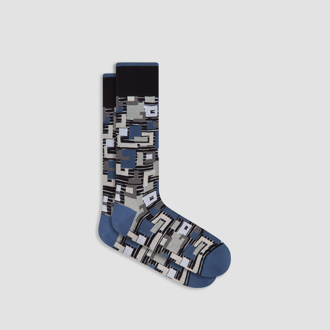 Striped Abstract Mid-Calf Socks