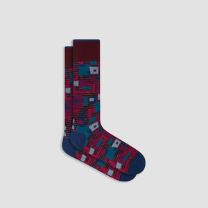 Striped Abstract Mid-Calf Socks