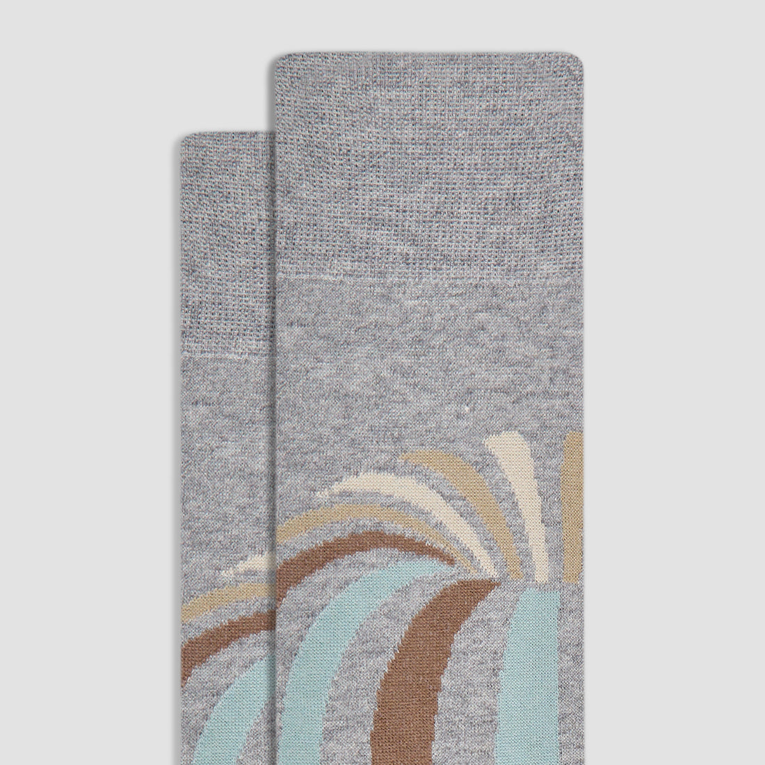 Striped Abstract Mid-Calf Socks