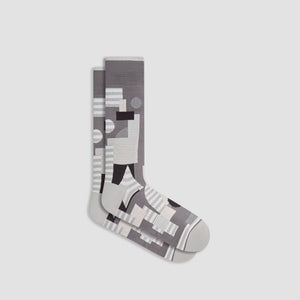 Abstract Mid-Calf Socks