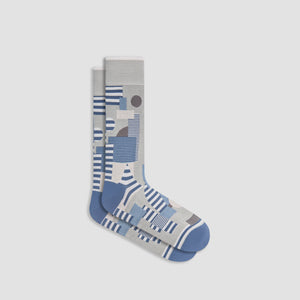 Abstract Mid-Calf Socks