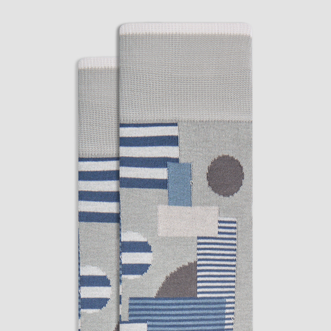 Abstract Mid-Calf Socks