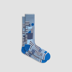 Abstract Mid-Calf Socks