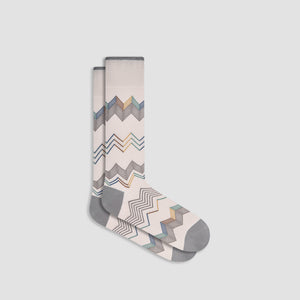 Chevron Stripe Mid-Calf Socks