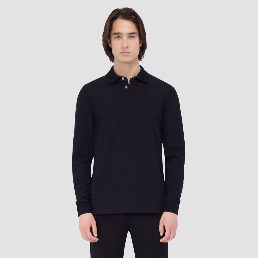 Honeycomb Long Sleeve Polo