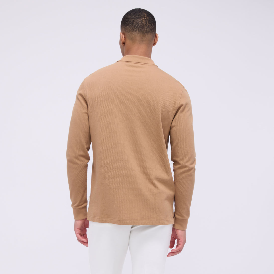 Honeycomb Long Sleeve Polo