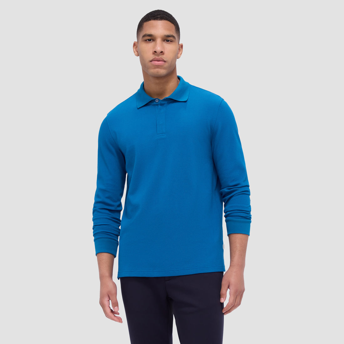 Honeycomb Long Sleeve Polo