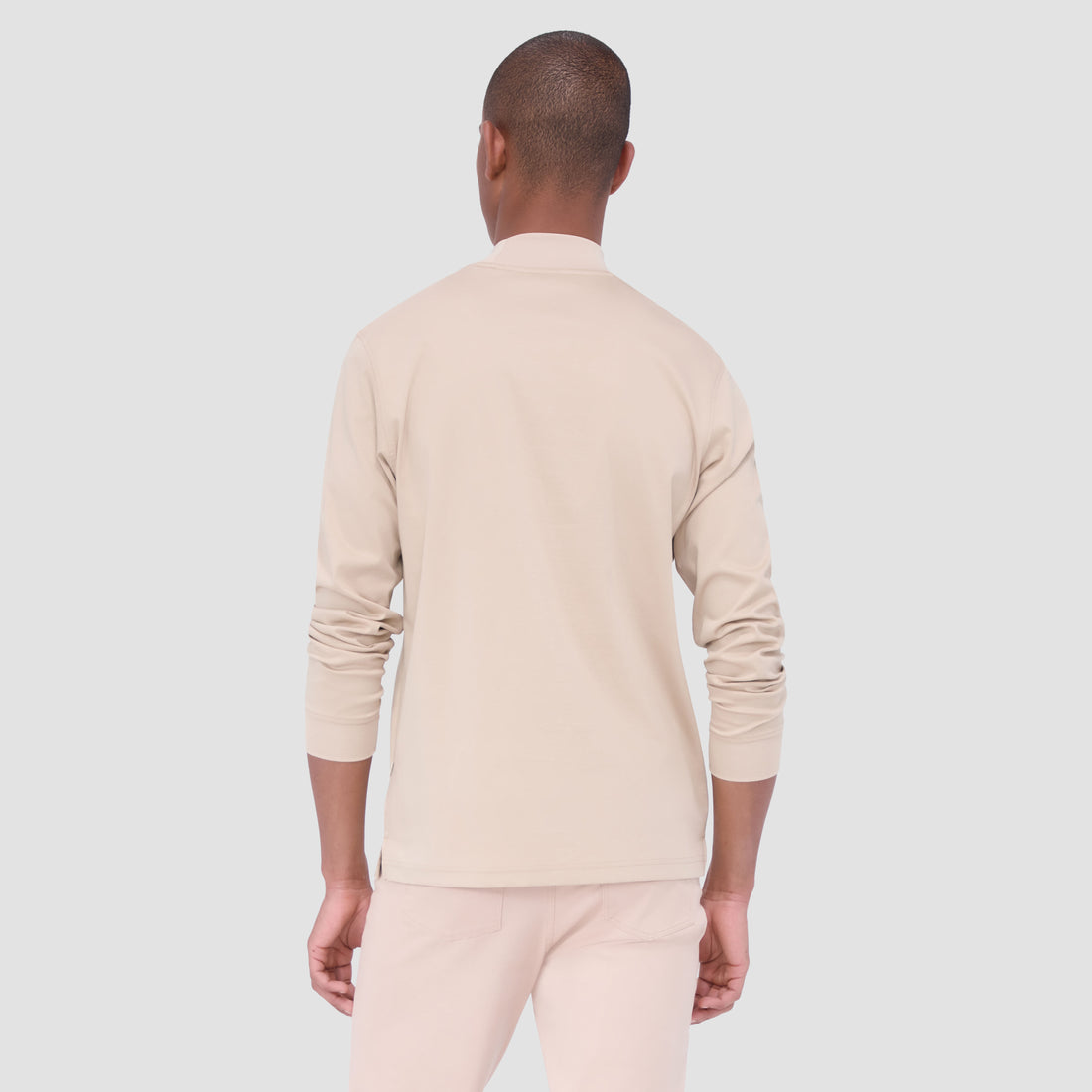 Solid Color Mock Neck Pullover