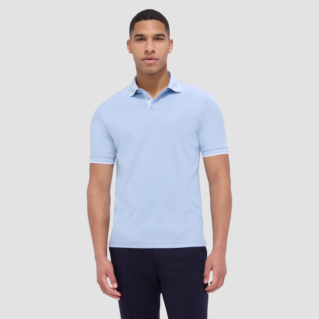 Contrast Three Button Polo