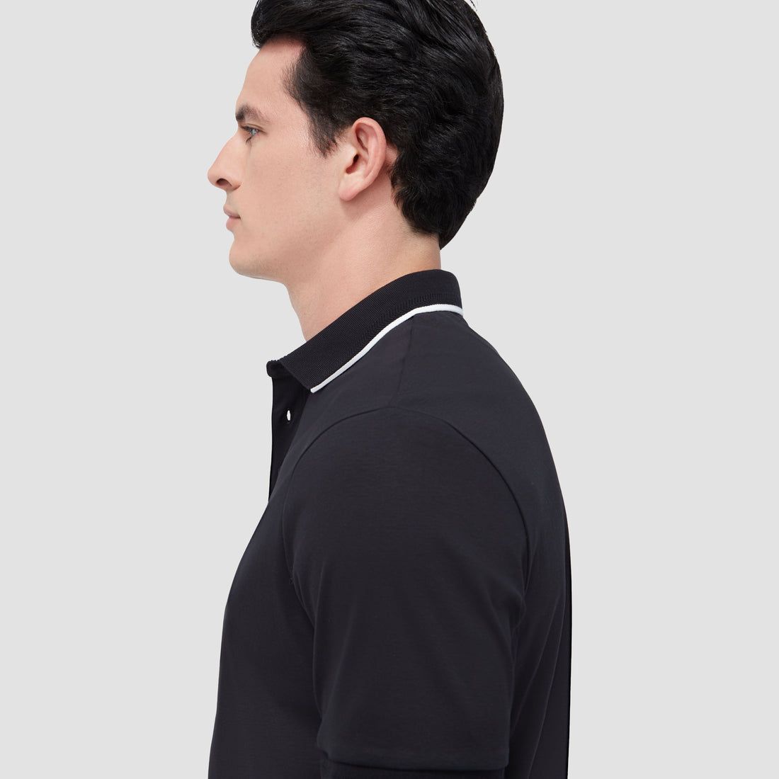 Contrast Three Button Polo