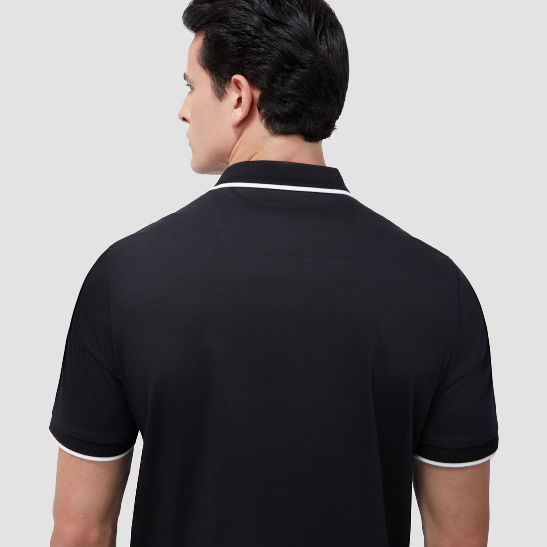 Contrast Three Button Polo