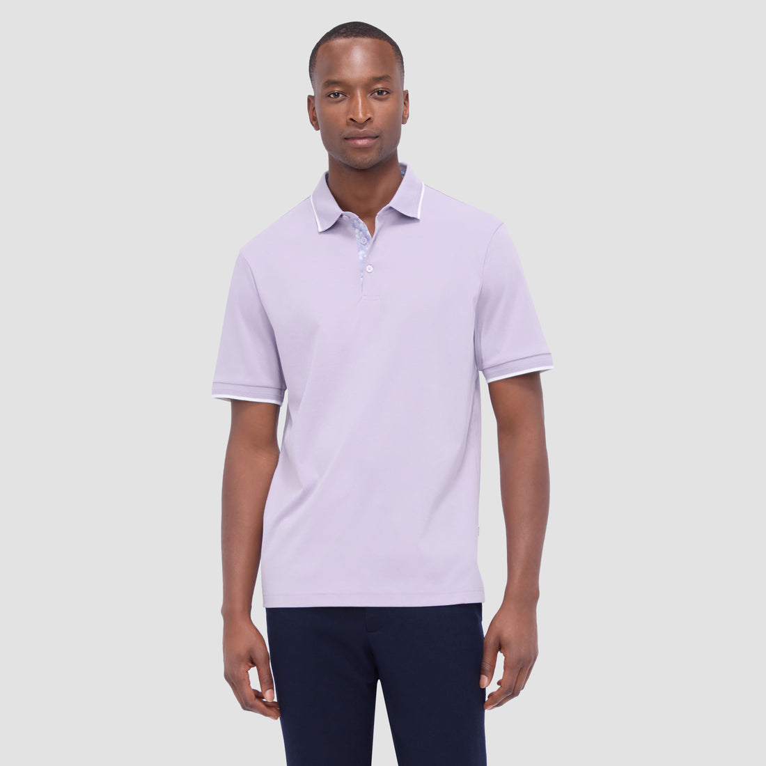 Contrast Three Button Polo