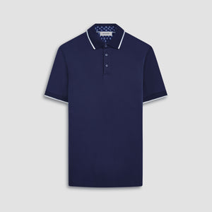 Contrast Three Button Polo