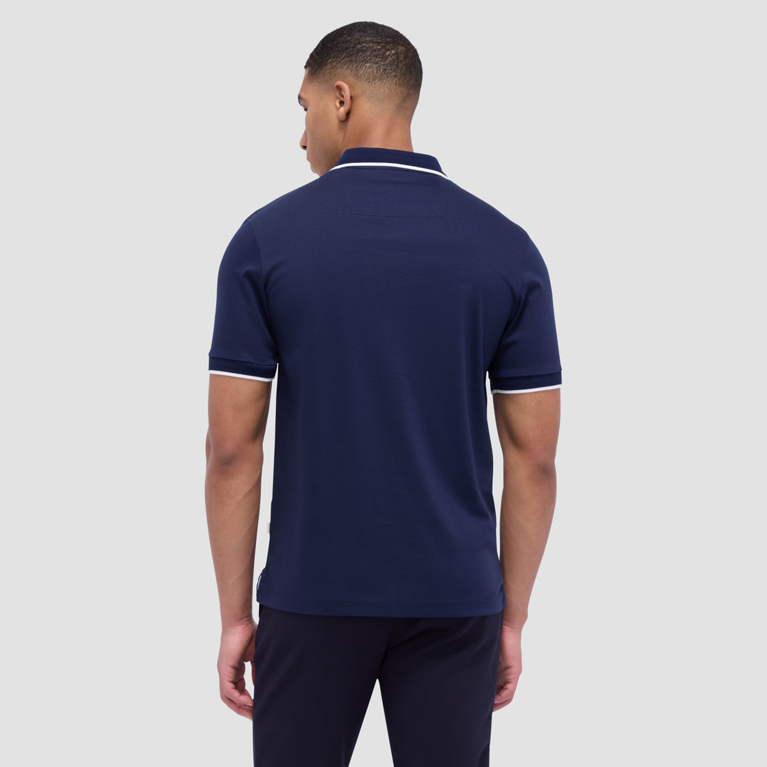 Contrast Three Button Polo