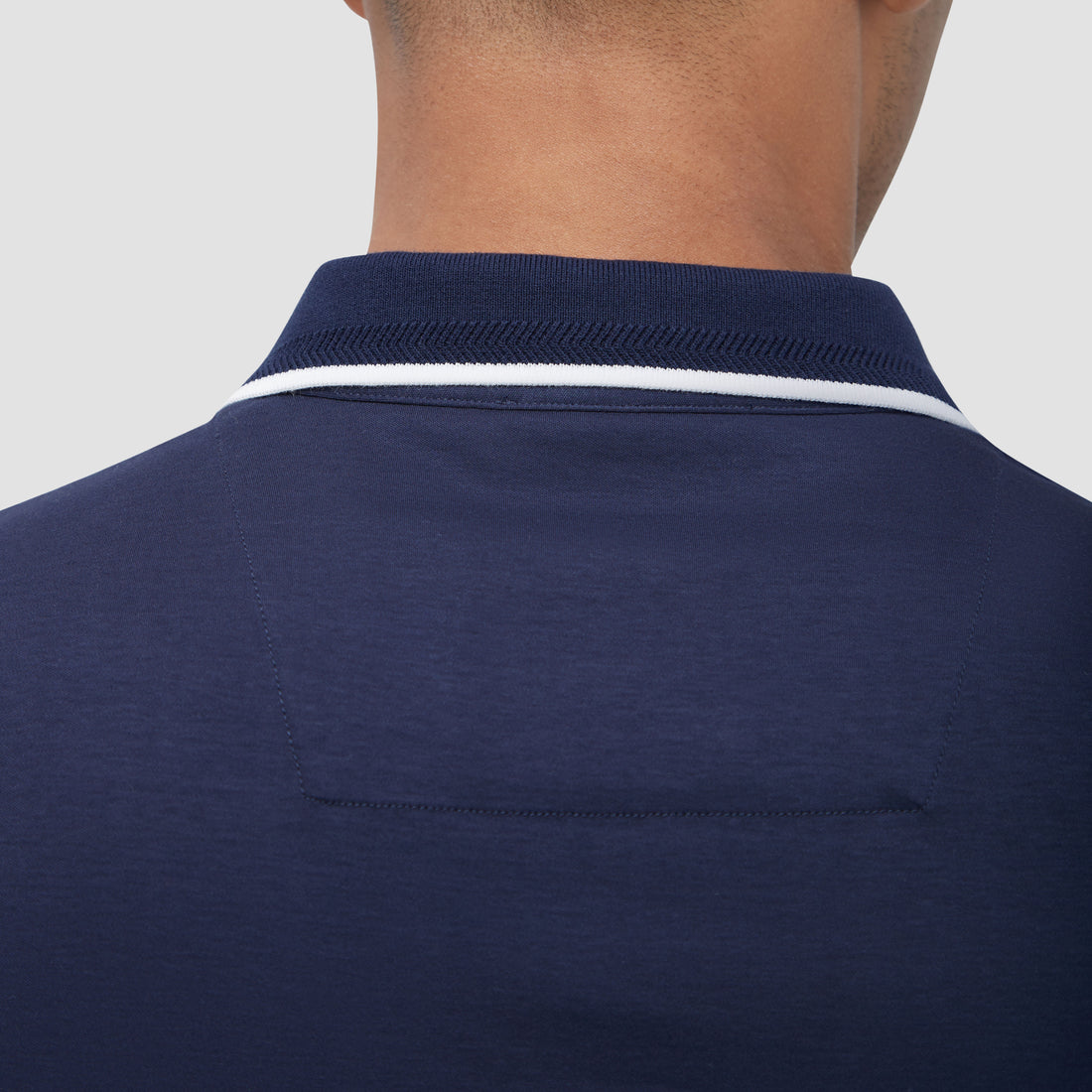 Contrast Three Button Polo