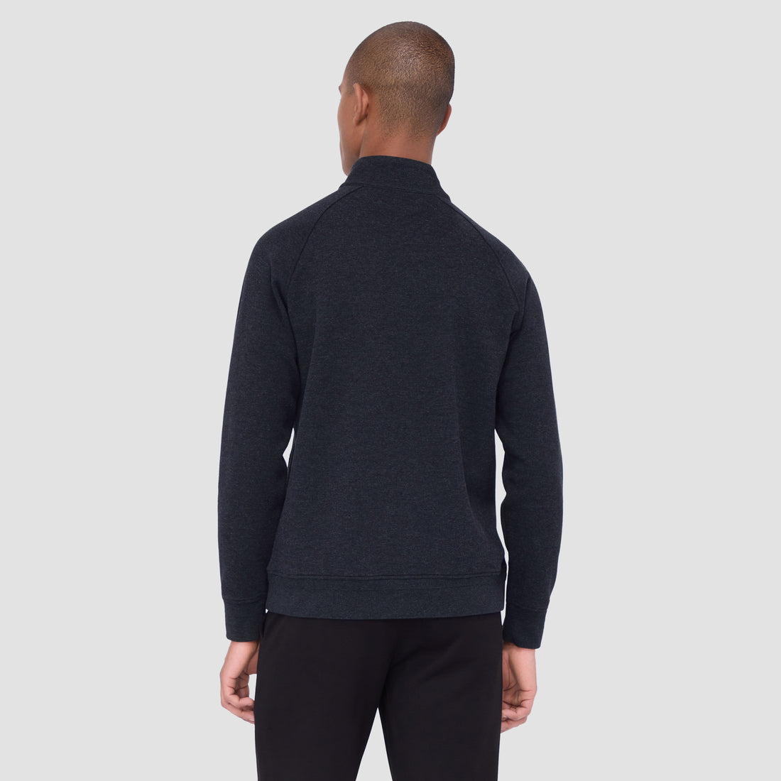 Double Sided Pique/Heather Quarter-Zip Pullover