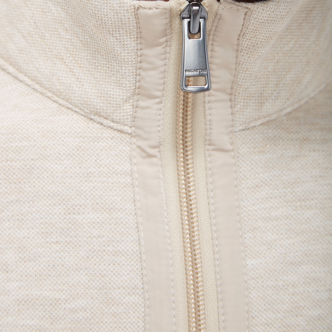 Double Sided Pique/Heather Quarter-Zip Pullover