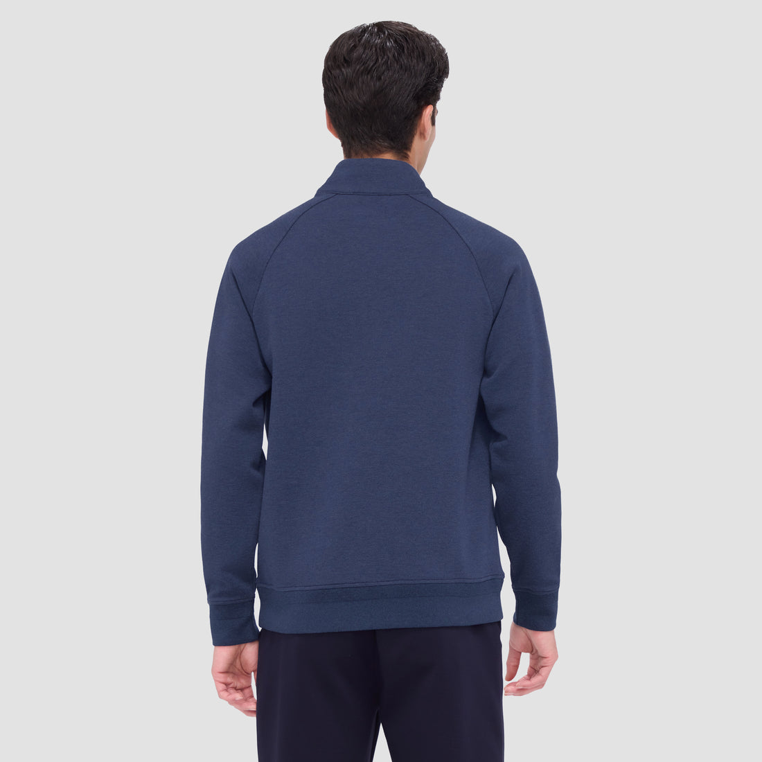 Double Sided Pique/Heather Quarter-Zip Pullover