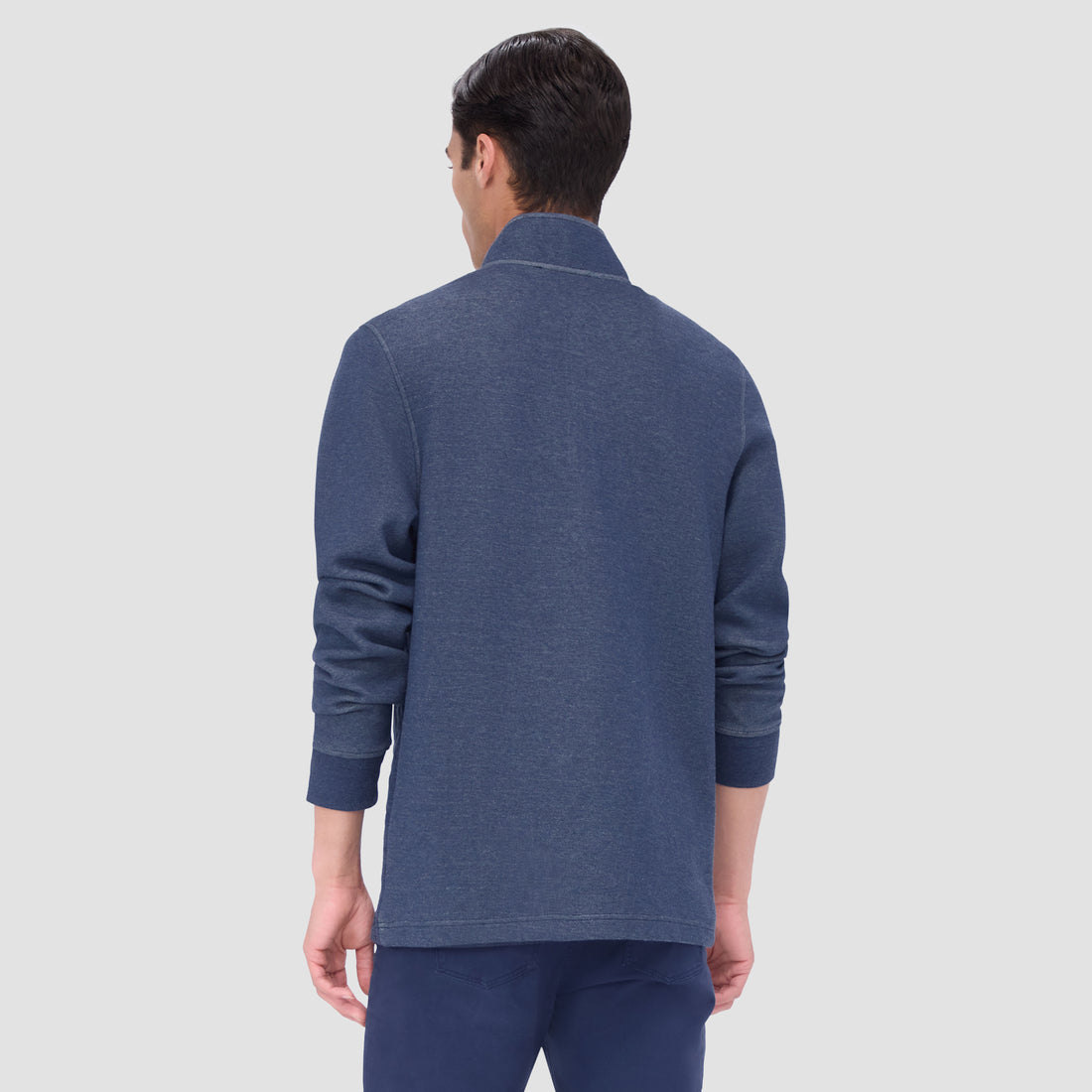 Diamond Quilted Quarter-Zip Pullover