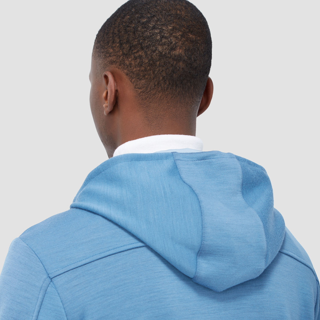 Solid Color Quarter-Zip Pullover Hoodie