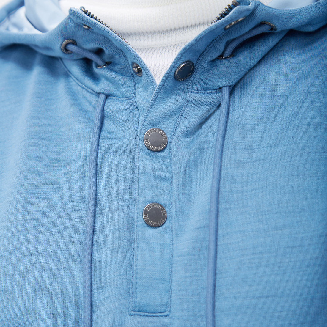 Solid Color Quarter-Zip Pullover Hoodie