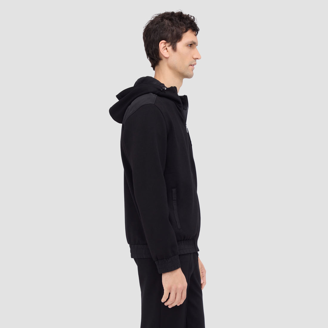 Soft Touch Performance Zip-Up Jacket With Hood