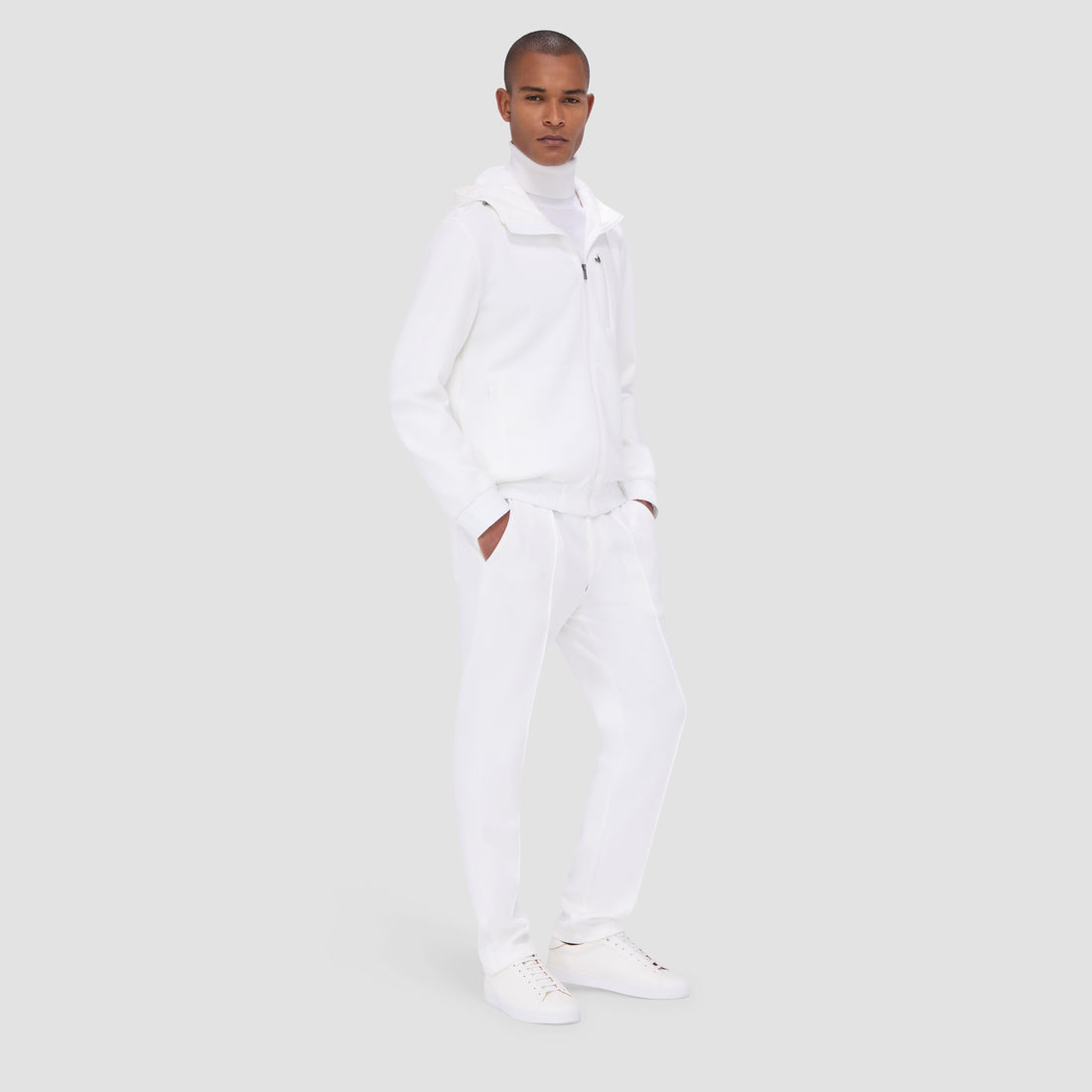 Soft Touch Performance Zip-Up Jacket With Hood