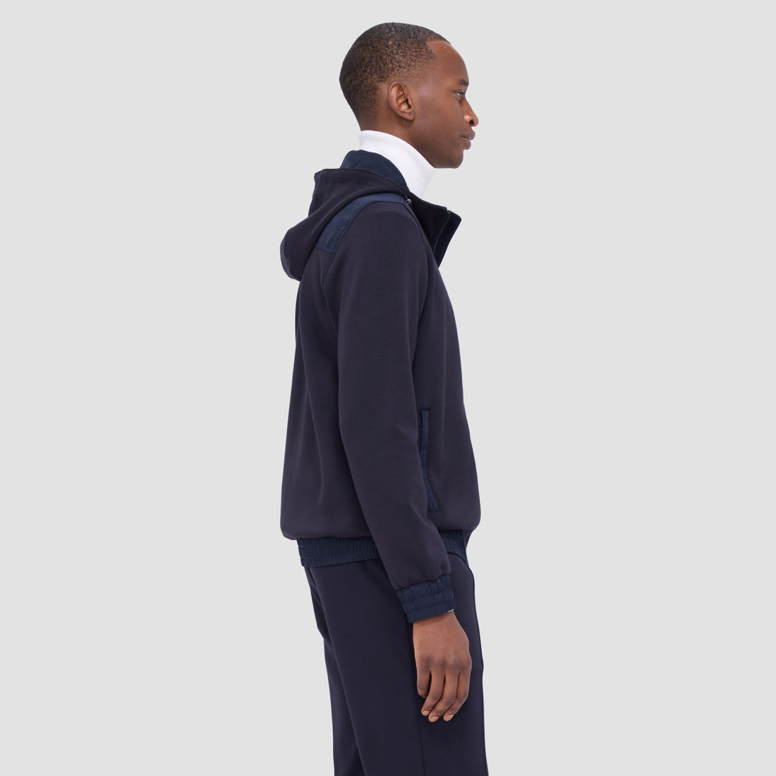 Soft Touch Performance Zip-Up Jacket With Hood