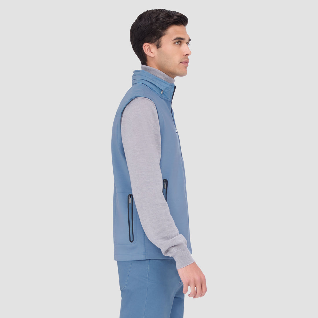 Soft Touch Performance Vest With Stow-Away Hood