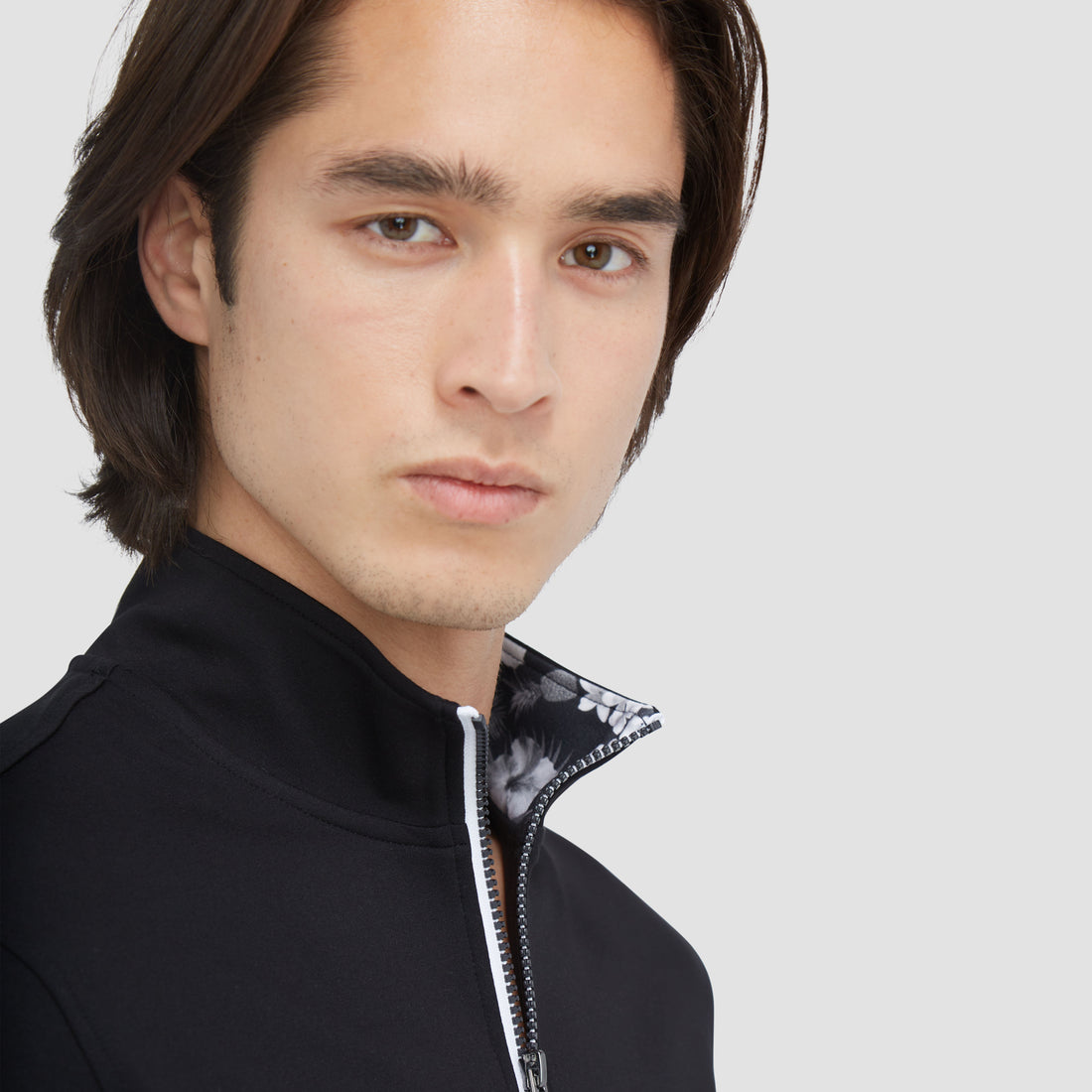 Contrast Performance Quarter-Zip Pullover