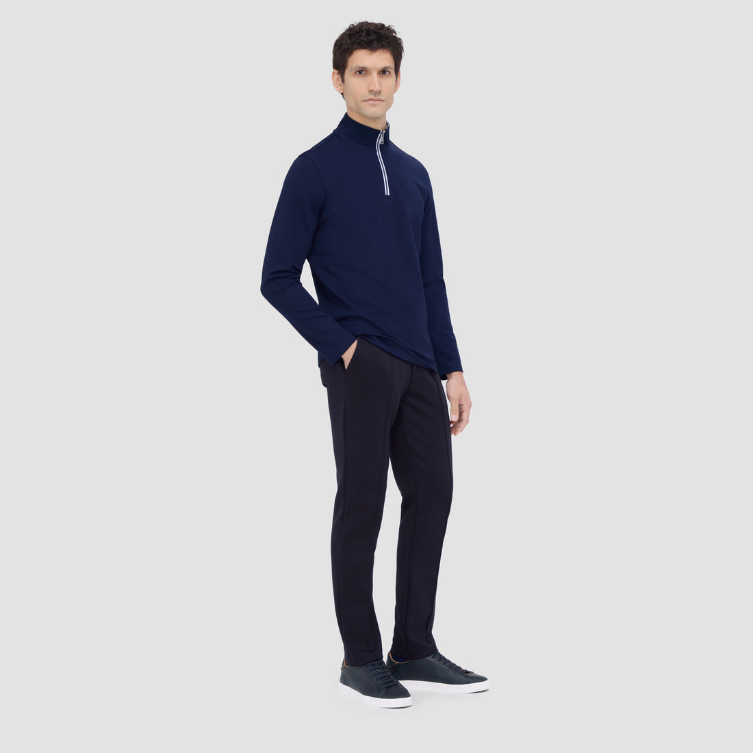 Contrast Performance Quarter-Zip Pullover