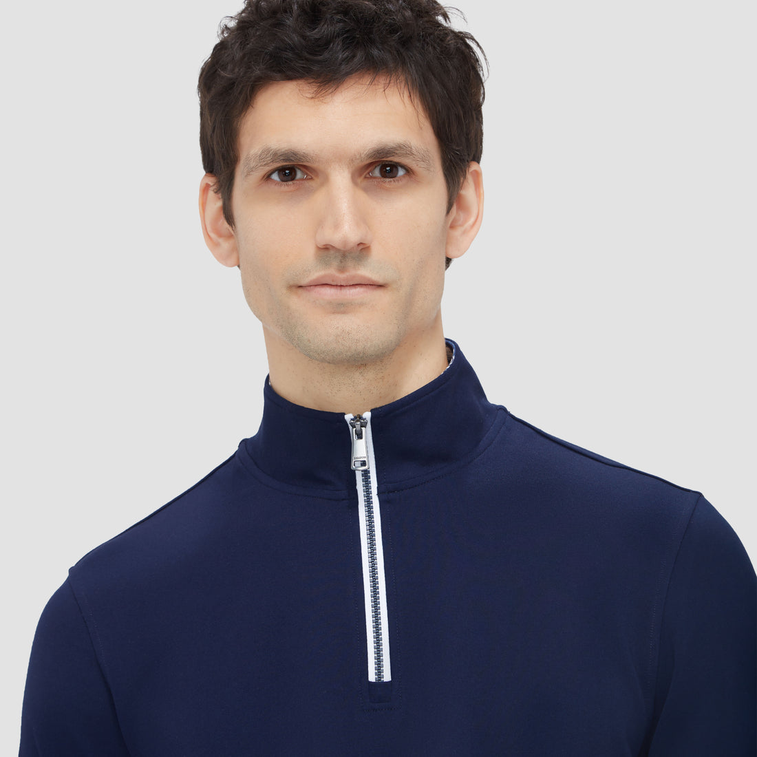 Contrast Performance Quarter-Zip Pullover