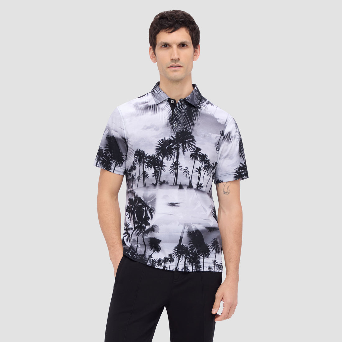 Hendrix Tropical Print Polo