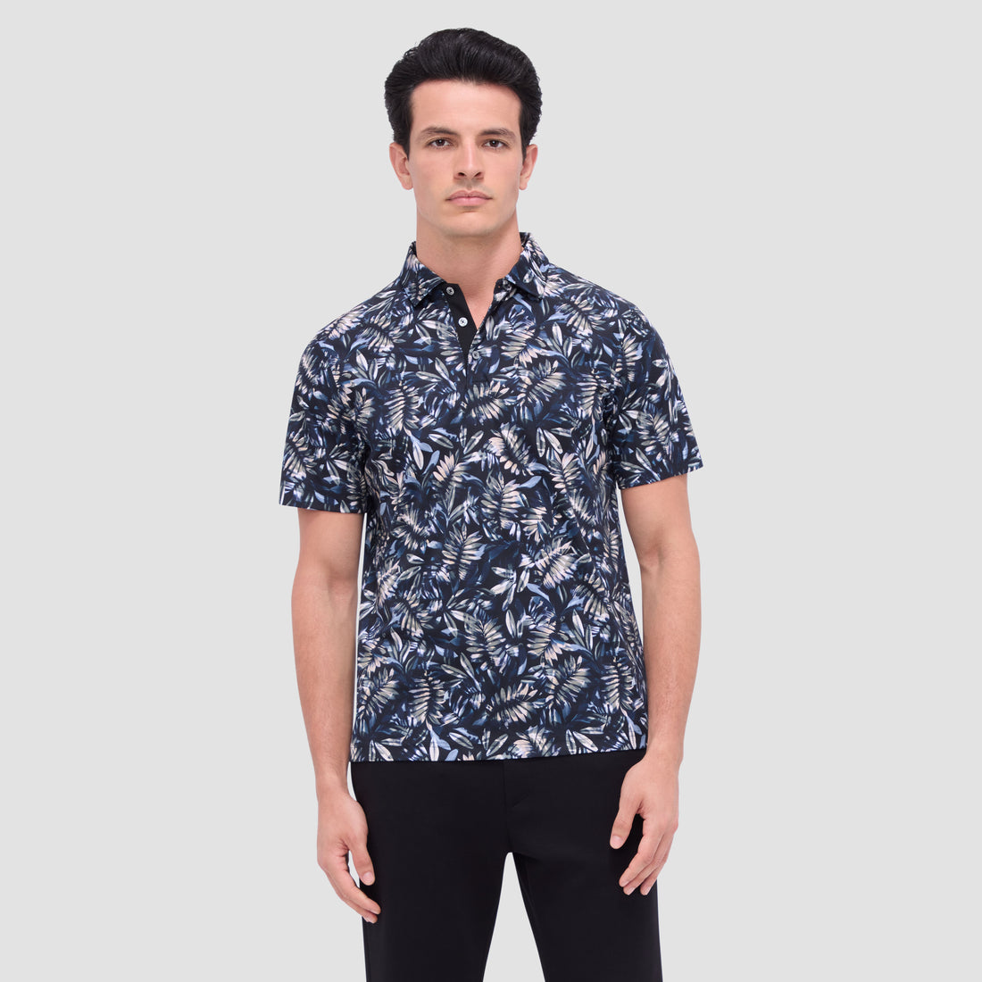 Hendrix Leaf Print Polo